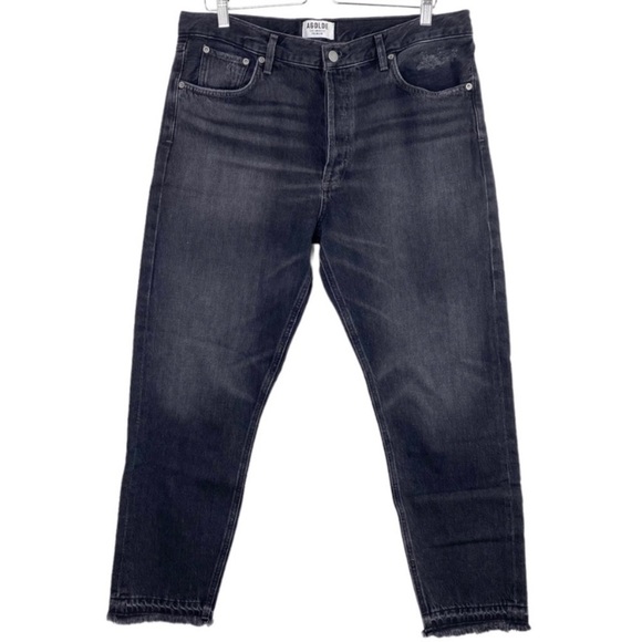 AGOLDE Jamie Straight Jeans in Void Black Style#A077-842 - Picture 3 of 11